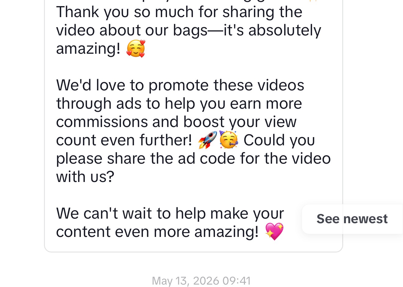 Lee Handbags message