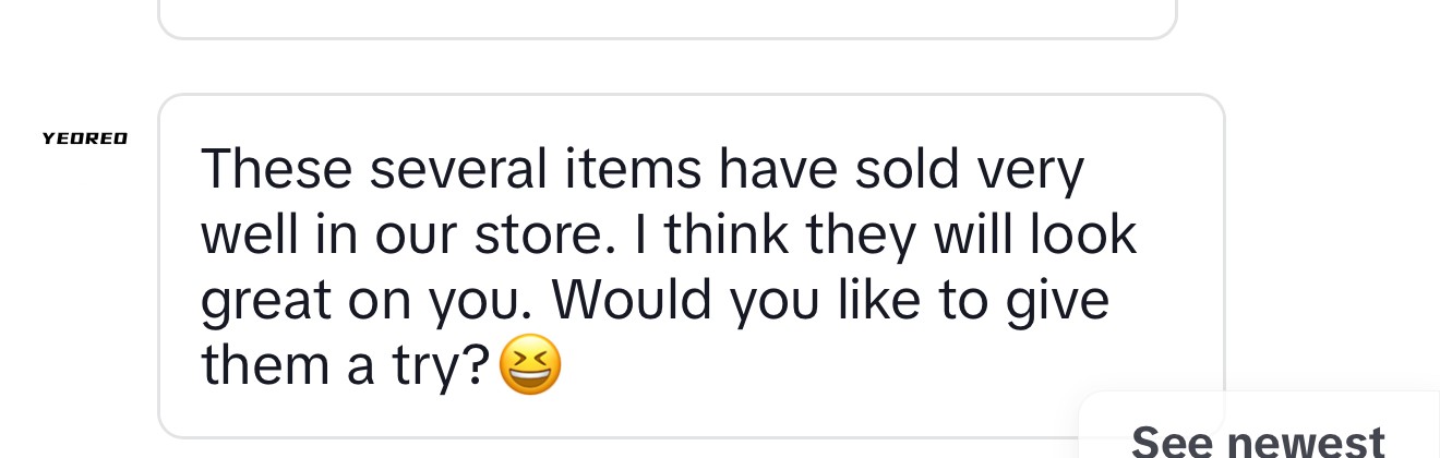 YEOREO message